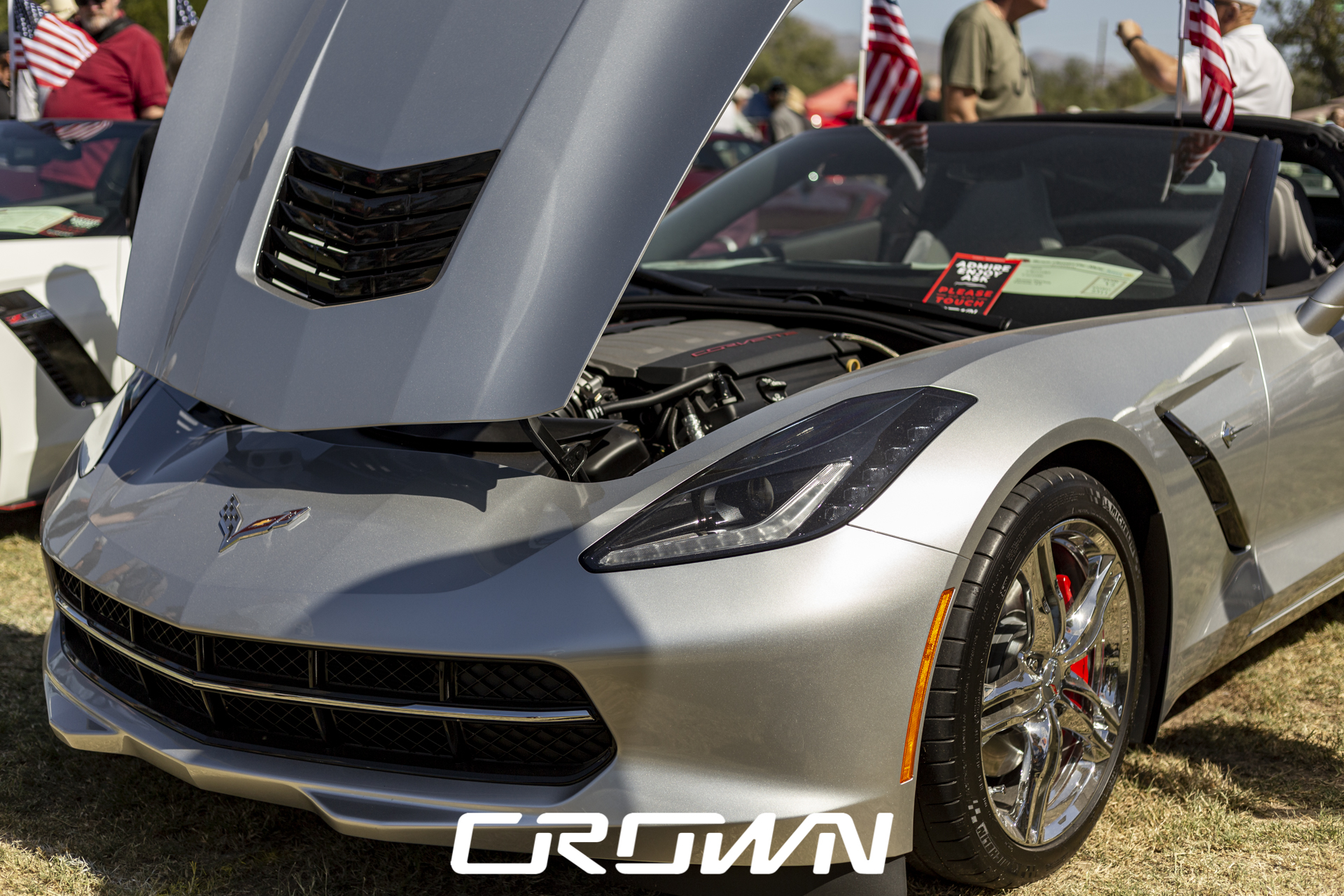 C7 Corvette Silver Tucson Classic Car Show