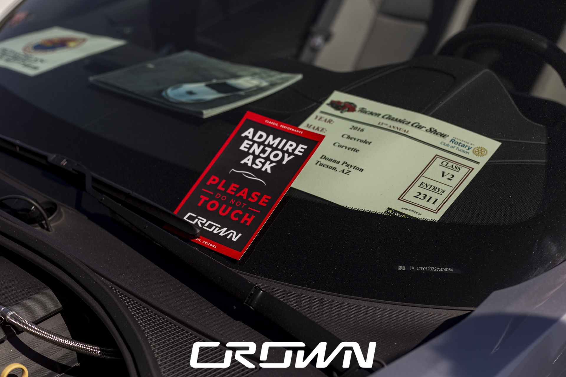 Crown Concepts C7 Corvette Silver Tucson Classic Car Show