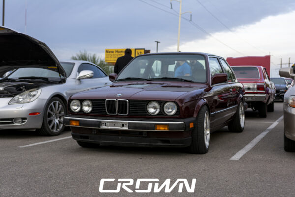 BMW e30 at cars and coffee tucson