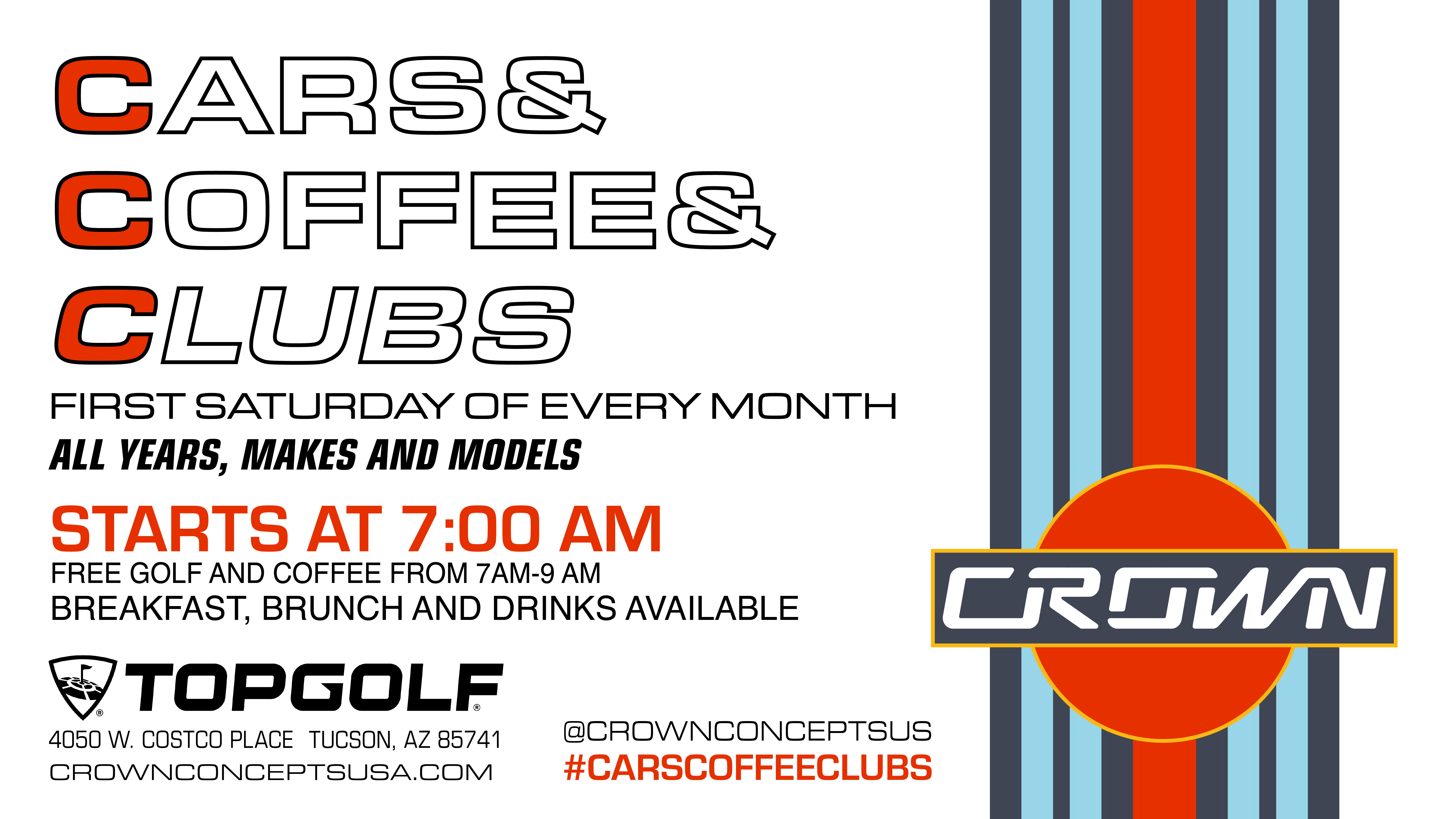 Cars & Coffee & Clubs (E) Crown Concepts