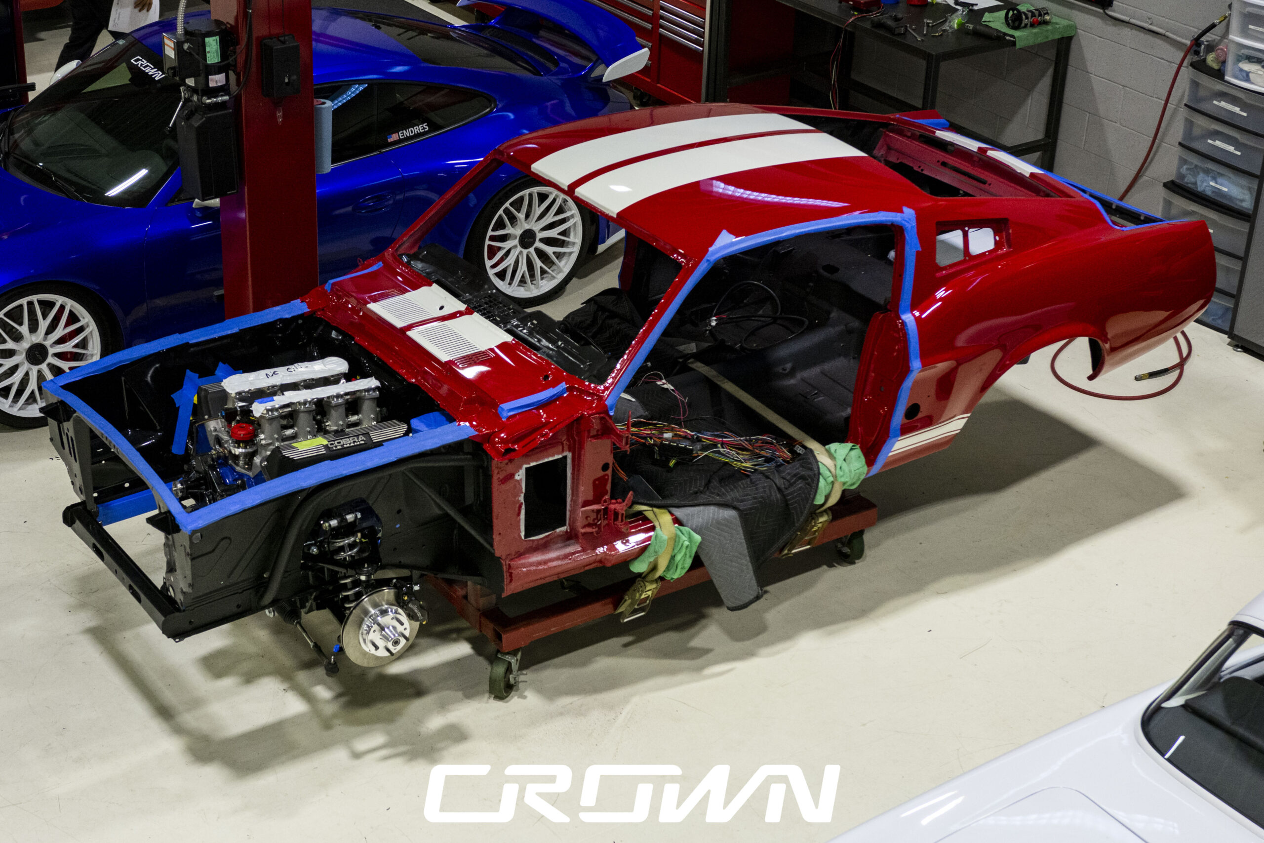 The Crown Customs 1968 Shelby GT500 gets some upgrades, check out the progress.
