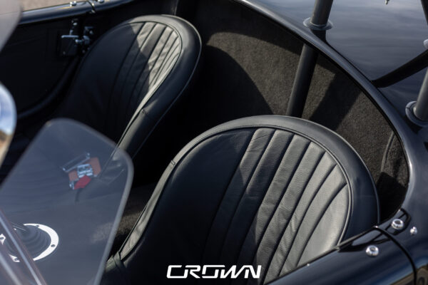 Wheel and brake detail on a Superformance MKIII Cobra, chassis SP03627, solid black