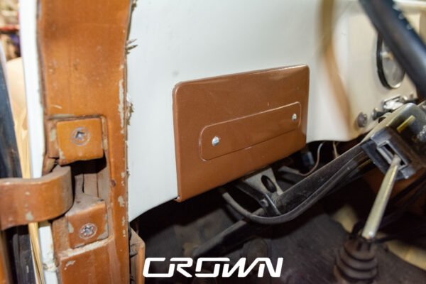 Custom 1961 Willys Jeep Pickup restomod built by Crown Customs in Tucson, Arizona, with restored bodywork, custom interior, 4x4 upgrades, and modern electronics.