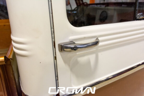 Custom 1961 Willys Jeep Pickup restomod built by Crown Customs in Tucson, Arizona, with restored bodywork, custom interior, 4x4 upgrades, and modern electronics.
