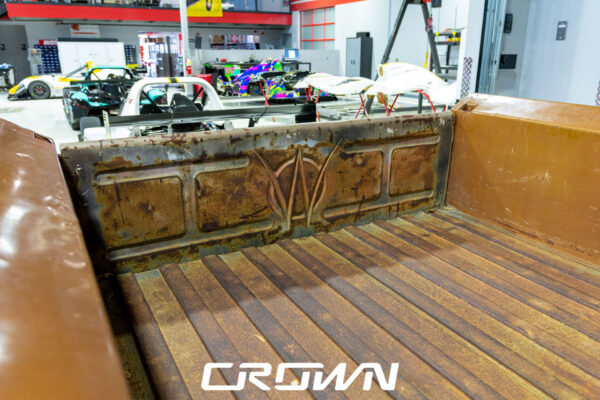Custom 1961 Willys Jeep Pickup restomod built by Crown Customs in Tucson, Arizona, with restored bodywork, custom interior, 4x4 upgrades, and modern electronics.