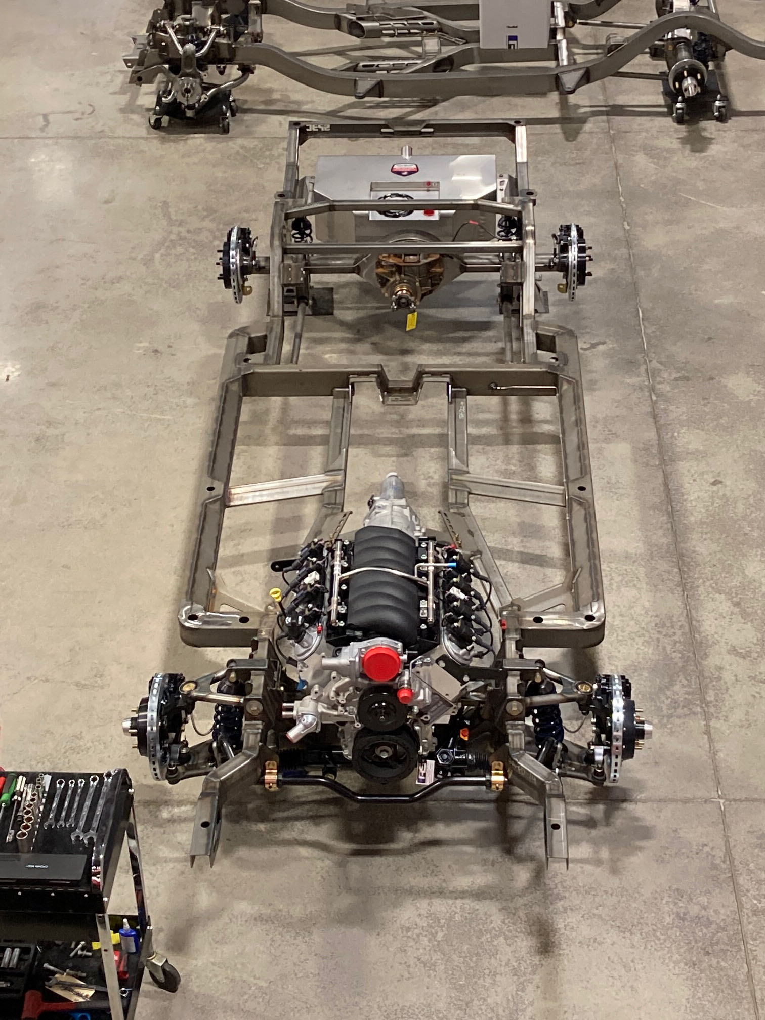 Custom 1969 Buick GS400 driver restomod by Crown Customs Custom 1969 Buick GS400 restomod built by Crown Customs in Tucson, Arizona, with LS376/480 power, 4L70-E automatic transmission, Forgeline wheels, black stripes, and custom interior work.