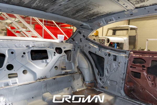 Custom 1969 Buick GS400 restomod built by Crown Customs in Tucson, Arizona, with LS376/480 power, 4L70-E automatic transmission, Forgeline wheels, black stripes, and custom interior work.