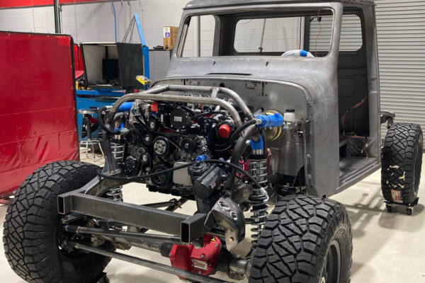 Custom 1961 Willys Jeep Pickup restomod built by Crown Customs in Tucson, Arizona, with restored bodywork, custom interior, 4x4 upgrades, and modern electronics.