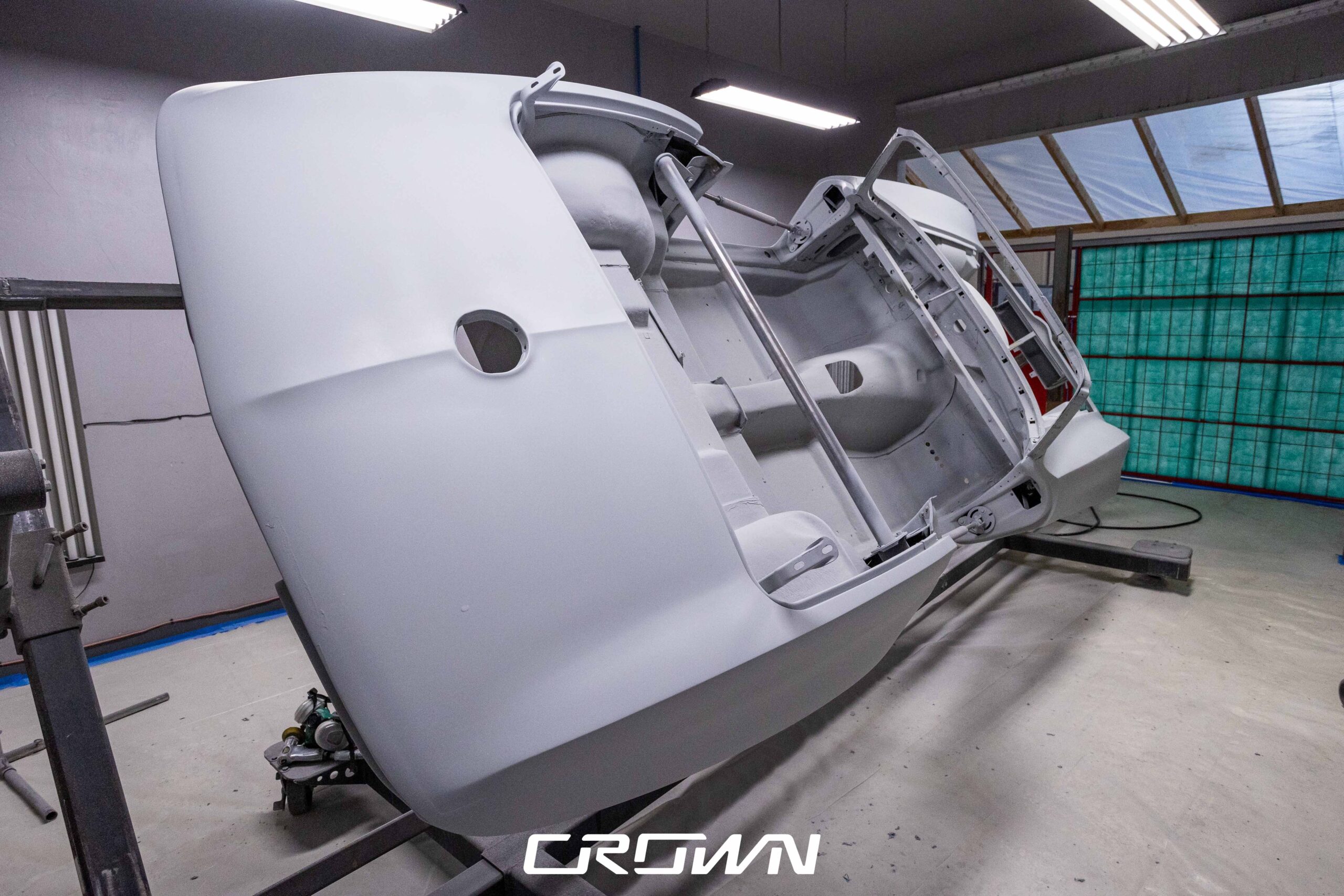 The 1963 Corvette Restomod Gets Ready for Final Paint.