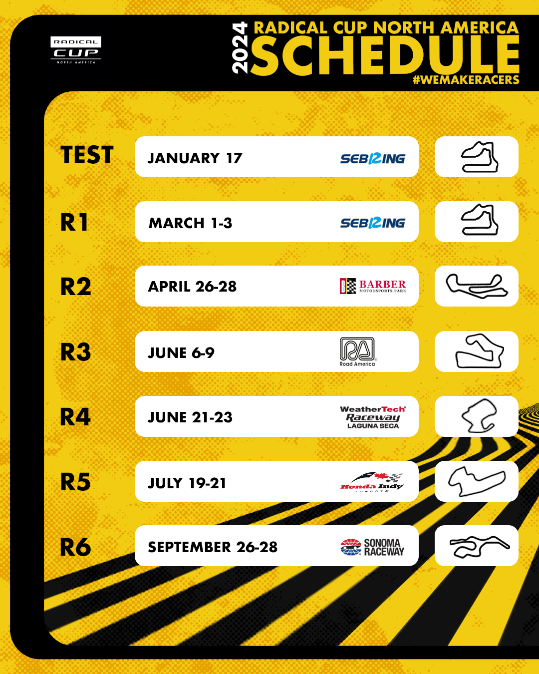 2024 Radical Cup North America Schedule Confirmed