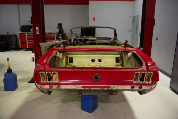 Fully restored 1967 Ford Mustang Convertible by Crown Concepts, featuring complete restoration work, classic Mustang convertible styling, detailed exterior finish, restored interior, and presentation-ready vehicle photography.