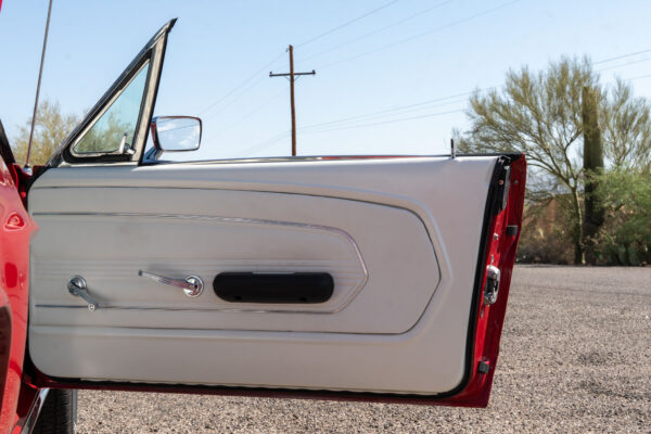 Fully restored 1967 Ford Mustang Convertible by Crown Concepts, featuring complete restoration work, classic Mustang convertible styling, detailed exterior finish, restored interior, and presentation-ready vehicle photography.