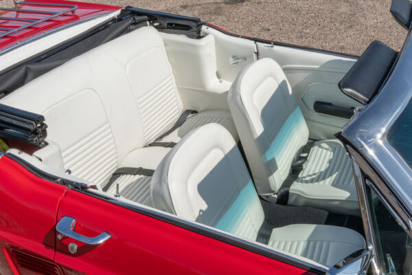 Fully restored 1967 Ford Mustang Convertible by Crown Concepts, featuring complete restoration work, classic Mustang convertible styling, detailed exterior finish, restored interior, and presentation-ready vehicle photography.