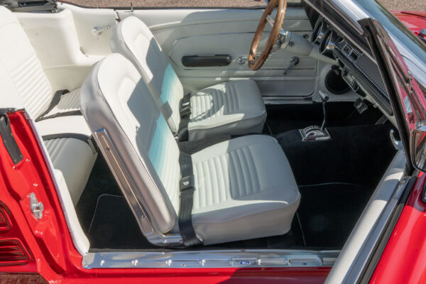 Fully restored 1967 Ford Mustang Convertible by Crown Concepts, featuring complete restoration work, classic Mustang convertible styling, detailed exterior finish, restored interior, and presentation-ready vehicle photography.