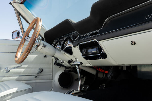 Fully restored 1967 Ford Mustang Convertible by Crown Concepts, featuring complete restoration work, classic Mustang convertible styling, detailed exterior finish, restored interior, and presentation-ready vehicle photography.