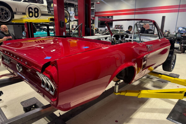 Fully restored 1967 Ford Mustang Convertible by Crown Concepts, featuring complete restoration work, classic Mustang convertible styling, detailed exterior finish, restored interior, and presentation-ready vehicle photography.