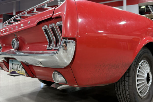 Fully restored 1967 Ford Mustang Convertible by Crown Concepts, featuring complete restoration work, classic Mustang convertible styling, detailed exterior finish, restored interior, and presentation-ready vehicle photography.