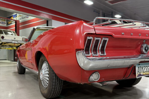Fully restored 1967 Ford Mustang Convertible by Crown Concepts, featuring complete restoration work, classic Mustang convertible styling, detailed exterior finish, restored interior, and presentation-ready vehicle photography.