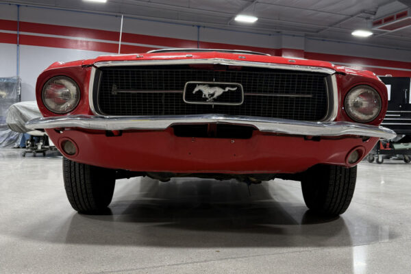 Fully restored 1967 Ford Mustang Convertible by Crown Concepts, featuring complete restoration work, classic Mustang convertible styling, detailed exterior finish, restored interior, and presentation-ready vehicle photography.