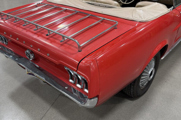 Fully restored 1967 Ford Mustang Convertible by Crown Concepts, featuring complete restoration work, classic Mustang convertible styling, detailed exterior finish, restored interior, and presentation-ready vehicle photography.