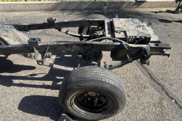 1968 Ford Bronco Coyote resto-mod in build at Crown Customs in Tucson, Arizona