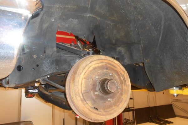 1960 Cadillac Coupe deVille convertible restomod in progress at Crown Customs, 502 big-block build