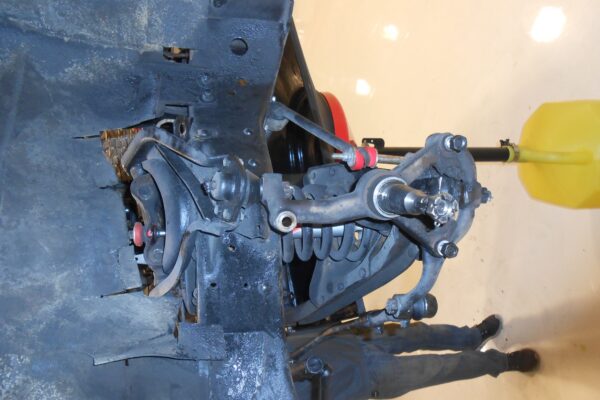 1960 Cadillac Coupe deVille convertible restomod in progress at Crown Customs, 502 big-block build