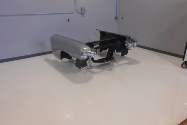 1960 Cadillac Coupe deVille convertible restomod in progress at Crown Customs, 502 big-block build