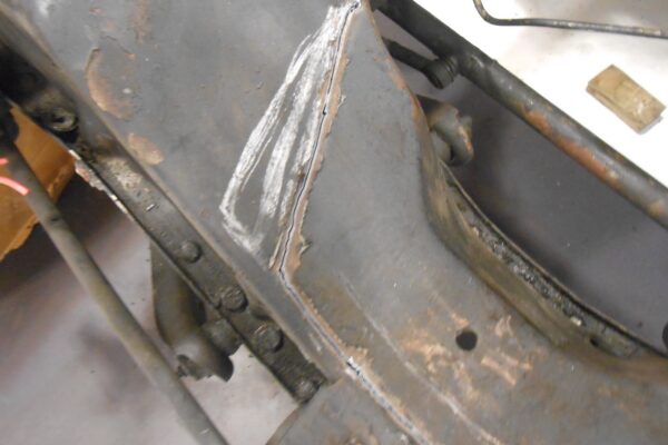 1960 Cadillac Coupe deVille convertible restomod in progress at Crown Customs, 502 big-block build