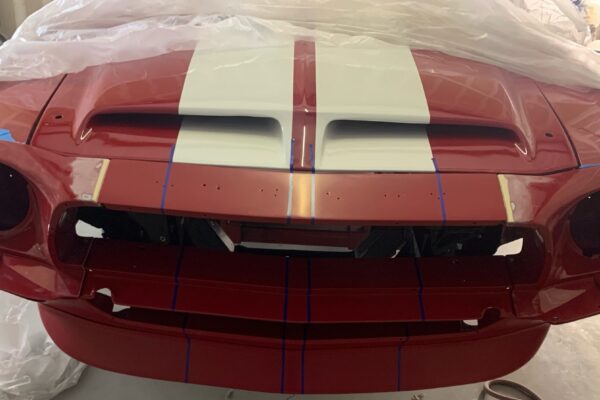 1968 Shelby GT500 Fastback during its resto-mod build at Crown Customs in Tucson, Arizona