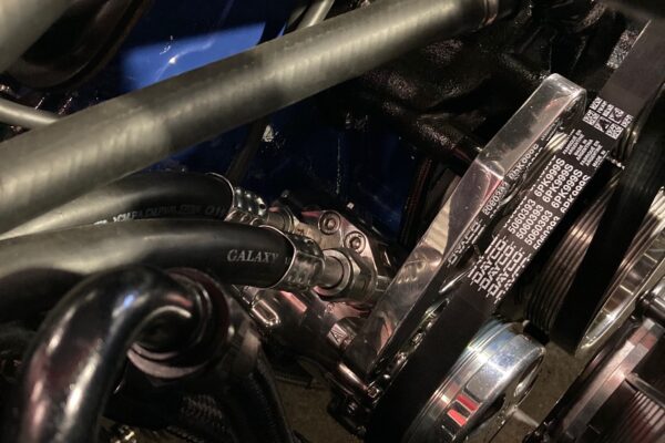 1968 Shelby GT500 Fastback during its resto-mod build at Crown Customs in Tucson, Arizona
