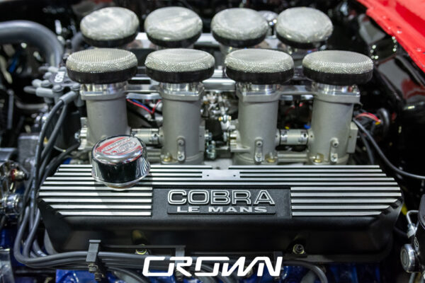 1968 Shelby GT500 Fastback by Crown Customs, finished in Candy Apple Red with Le Mans stripes