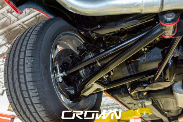 1968 Shelby GT500 Fastback by Crown Customs, finished in Candy Apple Red with Le Mans stripes