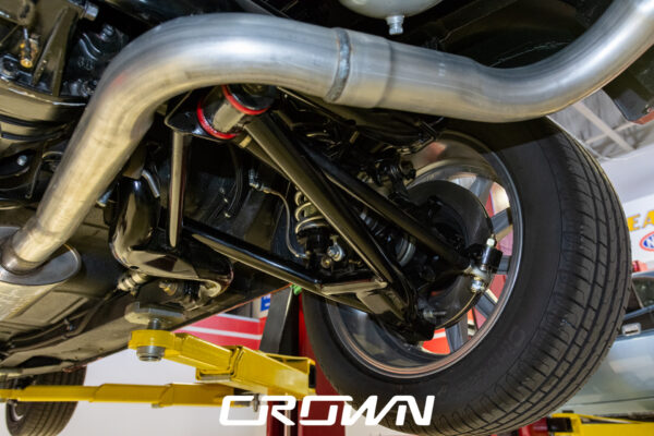 1968 Shelby GT500 Fastback by Crown Customs, finished in Candy Apple Red with Le Mans stripes
