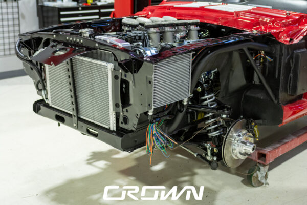 1968 Shelby GT500 Fastback by Crown Customs, finished in Candy Apple Red with Le Mans stripes