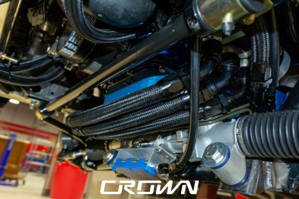 1968 Shelby GT500 Fastback by Crown Customs, finished in Candy Apple Red with Le Mans stripes