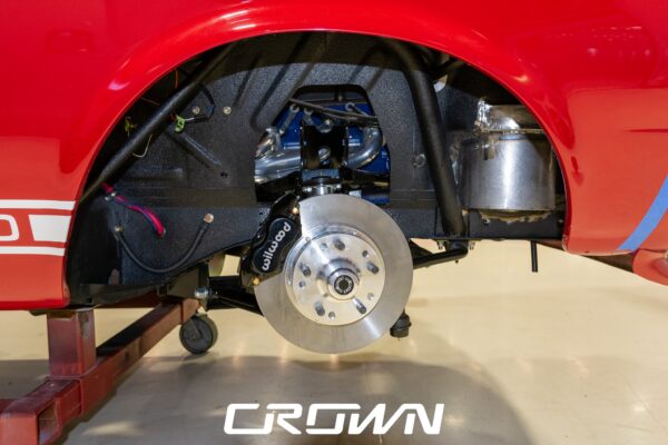 1968 Shelby GT500 Fastback by Crown Customs, finished in Candy Apple Red with Le Mans stripes