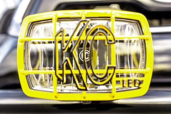 Front bumper light detail on a 2016 Toyota Tacoma Back to the Future tribute truck