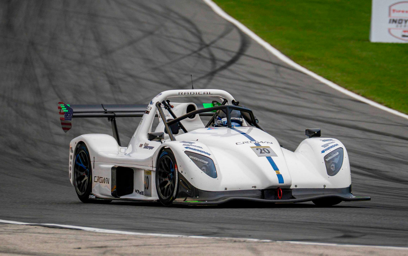 Radical SR3 XXR in Crown Racing livery